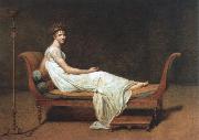 Jacques-Louis  David portrait of madame recamier oil on canvas